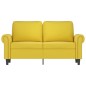 vidaXL 2-Sitzer-Sofa Gelb 120 cm Samt vidaXL 2-Sitzer-Sofa Gelb 120 cm Samt