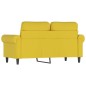 vidaXL 2-Sitzer-Sofa Gelb 120 cm Samt vidaXL 2-Sitzer-Sofa Gelb 120 cm Samt