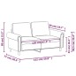 vidaXL 2-Sitzer-Sofa Creme 120 cm Samt vidaXL 2-Sitzer-Sofa Creme 120 cm Samt