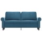 vidaXL 2-Sitzer-Sofa Blau 140 cm Samt vidaXL 2-Sitzer-Sofa Blau 140 cm Samt