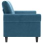 vidaXL 2-Sitzer-Sofa Blau 140 cm Samt vidaXL 2-Sitzer-Sofa Blau 140 cm Samt