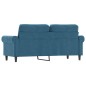 vidaXL 2-Sitzer-Sofa Blau 140 cm Samt vidaXL 2-Sitzer-Sofa Blau 140 cm Samt