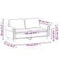 vidaXL 2-Sitzer-Sofa Blau 140 cm Samt vidaXL 2-Sitzer-Sofa Blau 140 cm Samt