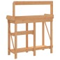 vidaXL Pflanztisch mit Ablagen Braun Massivholz Tanne vidaXL Pflanztisch mit Ablagen Braun Massivholz Tanne