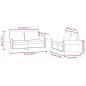 vidaXL 2-tlg. Sofagarnitur mit Kissen Rosa Samt vidaXL 2-tlg. Sofagarnitur mit Kissen Rosa Samt