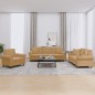 vidaXL 3-tlg. Sofagarnitur mit Kissen Braun Samt vidaXL 3-tlg. Sofagarnitur mit Kissen Braun Samt