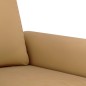 vidaXL 3-tlg. Sofagarnitur mit Kissen Braun Samt vidaXL 3-tlg. Sofagarnitur mit Kissen Braun Samt