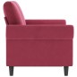 vidaXL 2-Sitzer-Sofa Weinrot 120 cm Samt vidaXL 2-Sitzer-Sofa Weinrot 120 cm Samt