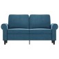 vidaXL 2-Sitzer-Sofa Blau 120 cm Samt vidaXL 2-Sitzer-Sofa Blau 120 cm Samt