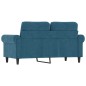 vidaXL 2-Sitzer-Sofa Blau 120 cm Samt vidaXL 2-Sitzer-Sofa Blau 120 cm Samt
