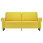 vidaXL 2-Sitzer-Sofa Gelb 140 cm Samt vidaXL 2-Sitzer-Sofa Gelb 140 cm Samt