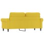 vidaXL 2-Sitzer-Sofa Gelb 140 cm Samt vidaXL 2-Sitzer-Sofa Gelb 140 cm Samt