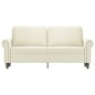 vidaXL 2-Sitzer-Sofa Creme 140 cm Samt vidaXL 2-Sitzer-Sofa Creme 140 cm Samt