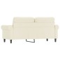 vidaXL 2-Sitzer-Sofa Creme 140 cm Samt vidaXL 2-Sitzer-Sofa Creme 140 cm Samt