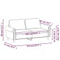 vidaXL 2-Sitzer-Sofa Creme 140 cm Samt vidaXL 2-Sitzer-Sofa Creme 140 cm Samt