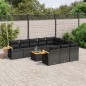 vidaXL 11-tlg. Garten-Sofagarnitur mit Kissen Schwarz Poly Rattan vidaXL 11-tlg. Garten-Sofagarnitur mit Kissen Schwarz Poly Rattan