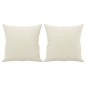 vidaXL 2-Sitzer-Sofa mit Zierkissen Creme 140 cm Samt vidaXL 2-Sitzer-Sofa mit Zierkissen Creme 140 cm Samt