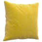vidaXL 2-Sitzer-Sofa mit Zierkissen Gelb 140 cm Samt vidaXL 2-Sitzer-Sofa mit Zierkissen Gelb 140 cm Samt