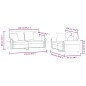 vidaXL 2-tlg. Sofagarnitur mit Kissen Rosa Samt vidaXL 2-tlg. Sofagarnitur mit Kissen Rosa Samt