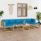 8-tlg. Garten-Lounge-Set mit Kissen Imprägniertes Kiefernholz 8-tlg. Garten-Lounge-Set mit Kissen Imprägniertes Kiefernholz