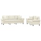 vidaXL 2-tlg. Sofagarnitur mit Kissen Creme Samt vidaXL 2-tlg. Sofagarnitur mit Kissen Creme Samt