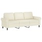 vidaXL 2-tlg. Sofagarnitur mit Kissen Creme Samt vidaXL 2-tlg. Sofagarnitur mit Kissen Creme Samt