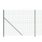 vidaXL Maschendrahtzaun mit Bodenflansch Grün 2x10 m vidaXL Maschendrahtzaun mit Bodenflansch Grün 2x10 m