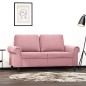 vidaXL 2-Sitzer-Sofa Rosa 120 cm Samt vidaXL 2-Sitzer-Sofa Rosa 120 cm Samt