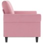 vidaXL 2-Sitzer-Sofa Rosa 120 cm Samt vidaXL 2-Sitzer-Sofa Rosa 120 cm Samt
