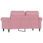 vidaXL 2-Sitzer-Sofa Rosa 120 cm Samt vidaXL 2-Sitzer-Sofa Rosa 120 cm Samt
