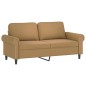 vidaXL 2-Sitzer-Sofa Braun 140 cm Samt vidaXL 2-Sitzer-Sofa Braun 140 cm Samt
