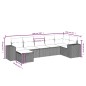 vidaXL 8-tlg. Garten-Sofagarnitur mit Kissen Beige Poly Rattan vidaXL 8-tlg. Garten-Sofagarnitur mit Kissen Beige Poly Rattan