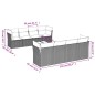 vidaXL 9-tlg. Garten-Sofagarnitur mit Kissen Schwarz Poly Rattan vidaXL 9-tlg. Garten-Sofagarnitur mit Kissen Schwarz Poly Rattan