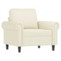 vidaXL 3-tlg. Sofagarnitur mit Kissen Creme Samt vidaXL 3-tlg. Sofagarnitur mit Kissen Creme Samt