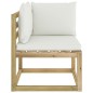 Garten-Ecksofa mit Kissen in Grün Imprägniertes Kiefernholz Garten-Ecksofa mit Kissen in Grün Imprägniertes Kiefernholz