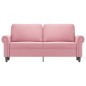 vidaXL 2-Sitzer-Sofa Rosa 140 cm Samt vidaXL 2-Sitzer-Sofa Rosa 140 cm Samt