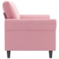 vidaXL 2-Sitzer-Sofa Rosa 140 cm Samt vidaXL 2-Sitzer-Sofa Rosa 140 cm Samt