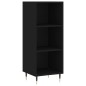 Highboard Schwarz 34,5x34x180 cm Holzwerkstoff Highboard Schwarz 34,5x34x180 cm Holzwerkstoff