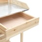 vidaXL Pflanztisch mit Ablagen Massivholz Tanne vidaXL Pflanztisch mit Ablagen Massivholz Tanne