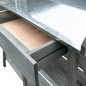 vidaXL Pflanztisch mit Ablagen Grau Massivholz Tanne vidaXL Pflanztisch mit Ablagen Grau Massivholz Tanne