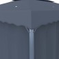 vidaXL Pavillon mit Vorhang 4x3 m Anthrazit Aluminium vidaXL Pavillon mit Vorhang 4x3 m Anthrazit Aluminium