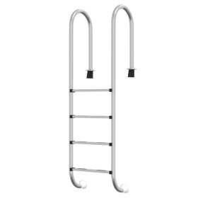 vidaXL Pool-Leiter 54x38x184,5 cm Edelstahl 304