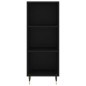 Highboard Schwarz 34,5x34x180 cm Holzwerkstoff Highboard Schwarz 34,5x34x180 cm Holzwerkstoff