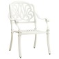 vidaXL 3-tlg. Bistro-Set Aluminiumguss Weiß vidaXL 3-tlg. Bistro-Set Aluminiumguss Weiß