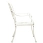 vidaXL 3-tlg. Bistro-Set Aluminiumguss Weiß vidaXL 3-tlg. Bistro-Set Aluminiumguss Weiß