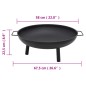 vidaXL Feuerschale 67,5x58x22,5 cm Stahl vidaXL Feuerschale 67,5x58x22,5 cm Stahl