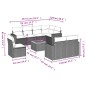 vidaXL 9-tlg. Garten-Sofagarnitur mit Kissen Beige Poly Rattan vidaXL 9-tlg. Garten-Sofagarnitur mit Kissen Beige Poly Rattan