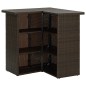 vidaXL 8-tlg. Gartenbar-Set mit Kissen Poly Rattan Braun vidaXL 8-tlg. Gartenbar-Set mit Kissen Poly Rattan Braun