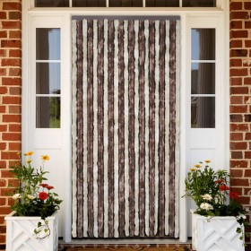 vidaXL Fliegenvorhang Beige und Hellbraun 100x200 cm Chenille