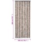 vidaXL Fliegenvorhang Beige und Hellbraun 100x200 cm Chenille vidaXL Fliegenvorhang Beige und Hellbraun 100x200 cm Chenille